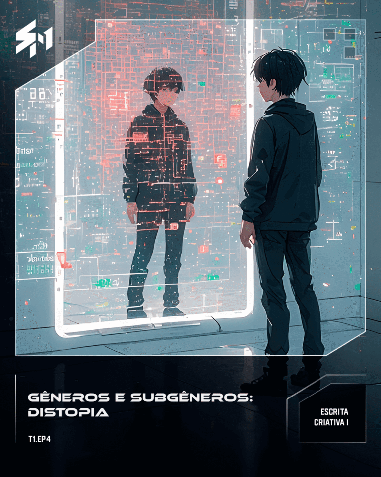 A person facing a mirror with numbers on the sides, as if being evaluated in a social scoring system.